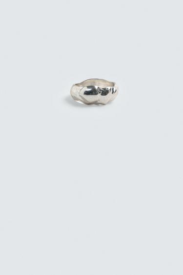 IRREGULAR METAL RING - Silver de Zara - Image 2