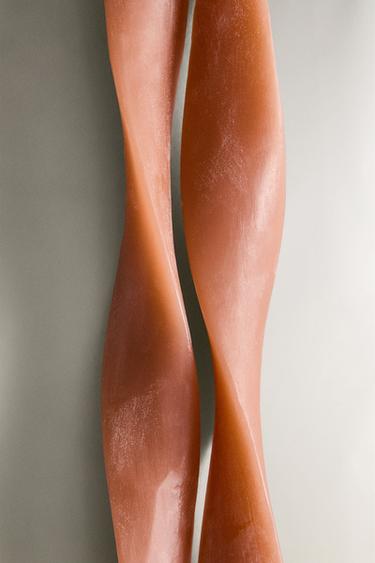 SET OF DECORATIVE POWDERED CANDLES (SET OF 2) - Brown by Zara - Image 3