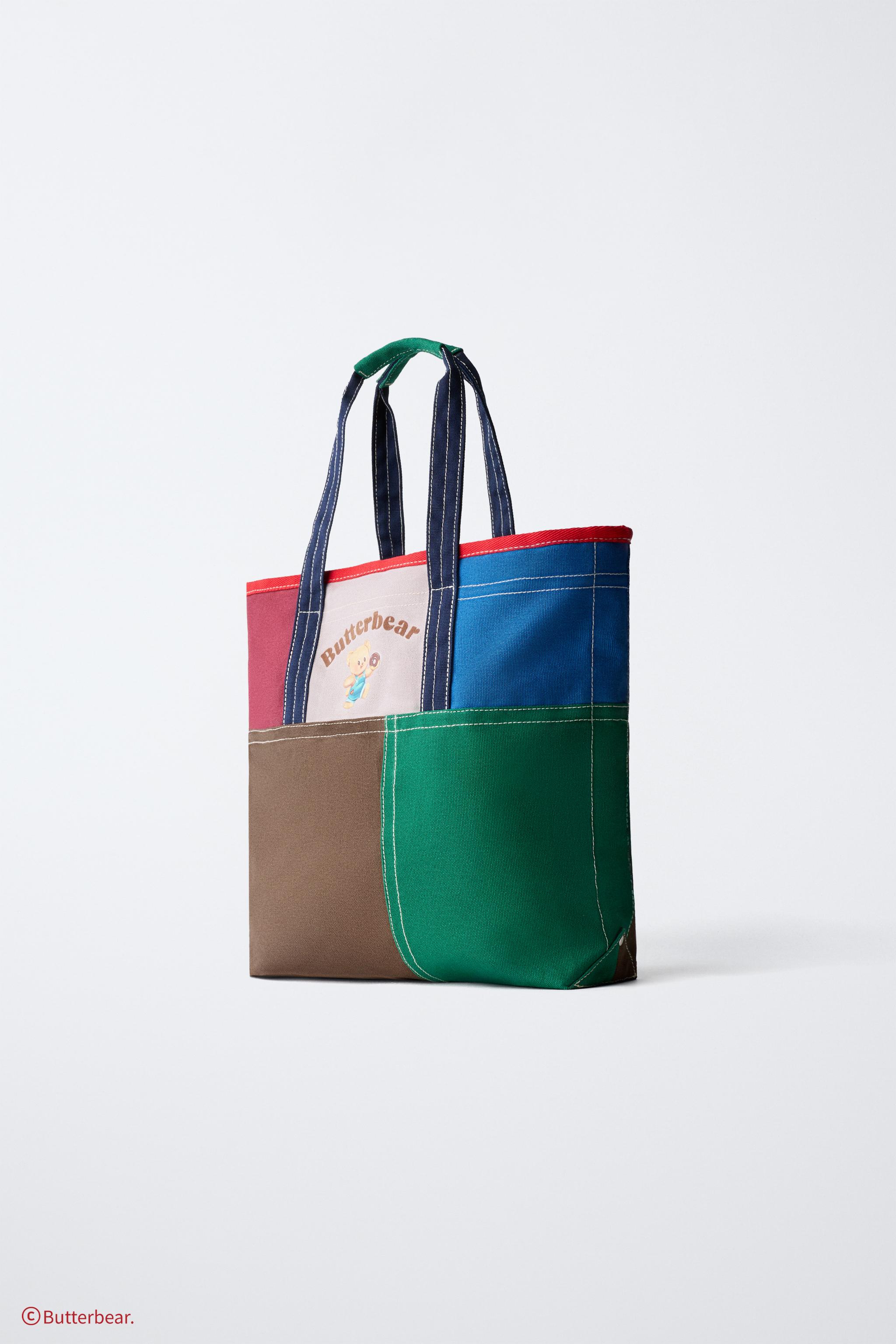 【極美品】ザラ　トートバッグ　ハンドバック　マルチカラー　おしゃれ マルチカラー ZARA(ザラ) トートバッグ(レディース) - 海外通販