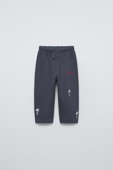 WOODSTOCK SNOOPY PEANUTS™ FLEECE TROUSERS - Navy blue by Zara