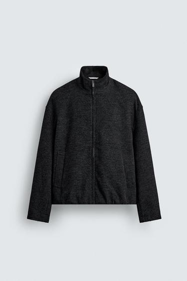 КУРТКА JACQUARD С ГЕОМЕТРИЧЕСКИМ РИСУНКОМ — СИНИЙ от Zara