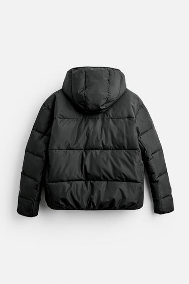 PADDED HOODED JACKET - Black by Zara - Image 6