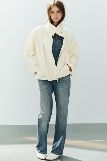 BLAZER CUELLO SUBIDIO CINTURÓN - Vainilla de Zara