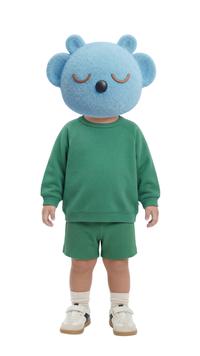 PLAIN WAFFLE T-SHIRT AND BERMUDA SET