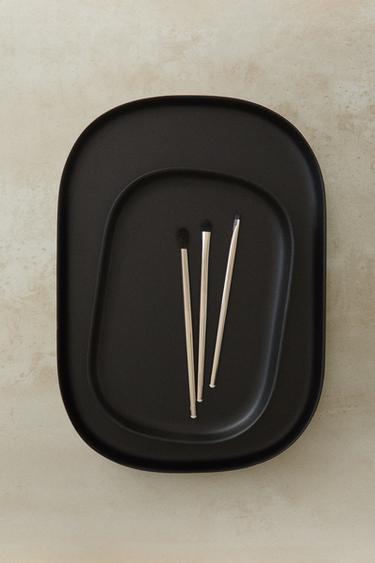 LARGE BLACK RESIN BATHROOM TRAY - Black by Zara - Image 5