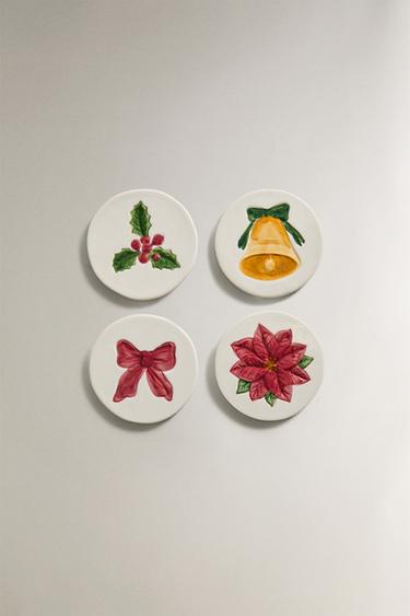 WEIHNACHTS-UNTERSETZER-PACKUNG (4ER-PACK) - Rot von Zara - Bild 0