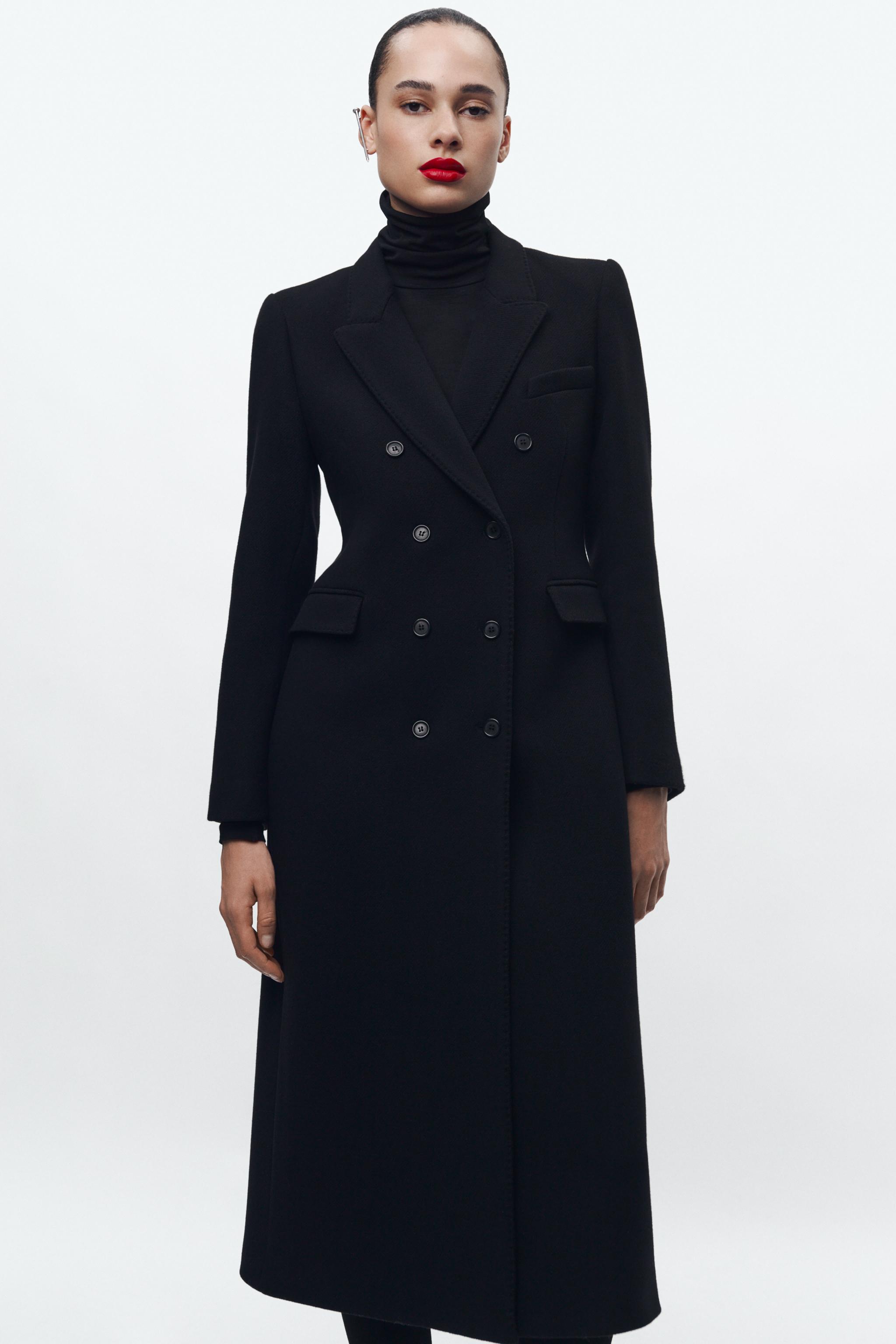 Zara coat with on sale belt