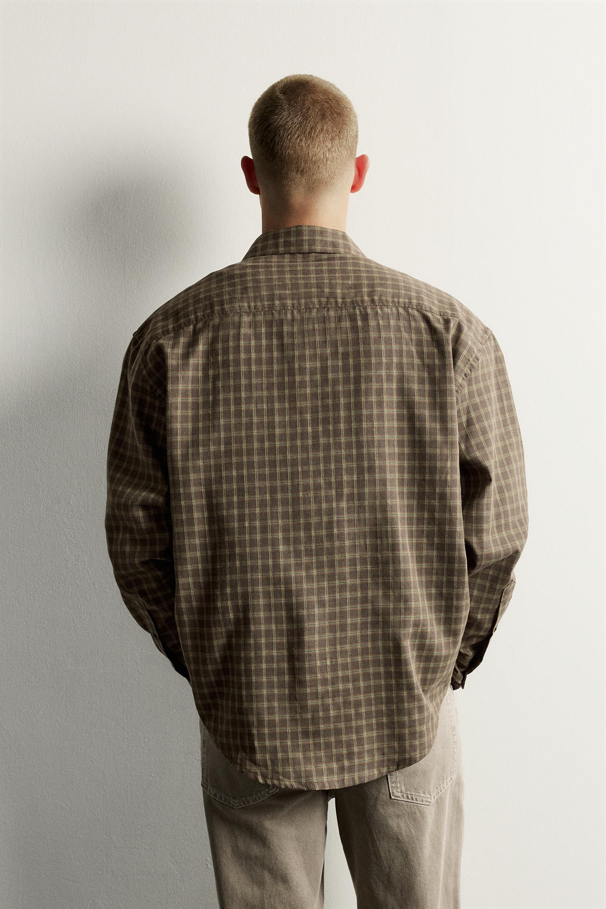 CHEMISE COUPE DÉCONTRACTÉE À CARREAUX