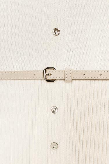 GILET CEINTURE - Écru de Zara - Image 5