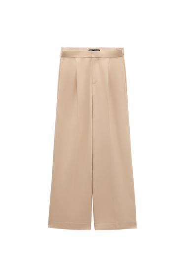 FULL-LENGTH PLEATED TROUSERS