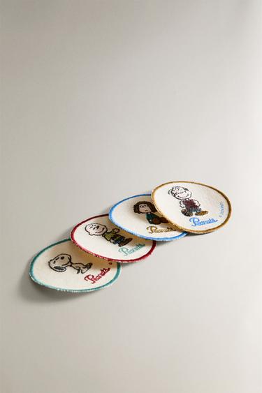 PACK OF CHILDREN'S PEANUTS™ PATCHES (PACK OF 4) - Cream by Zara - Image 1