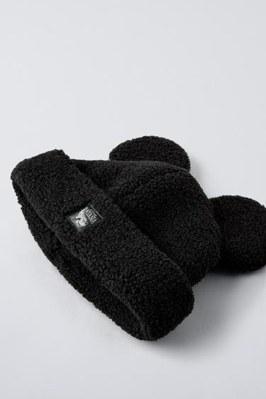 BONNET EFFET MOUTON PETITES OREILLES MICKEY MOUSE FANTASIA © DISNEY - Noir de Zara - Image 1