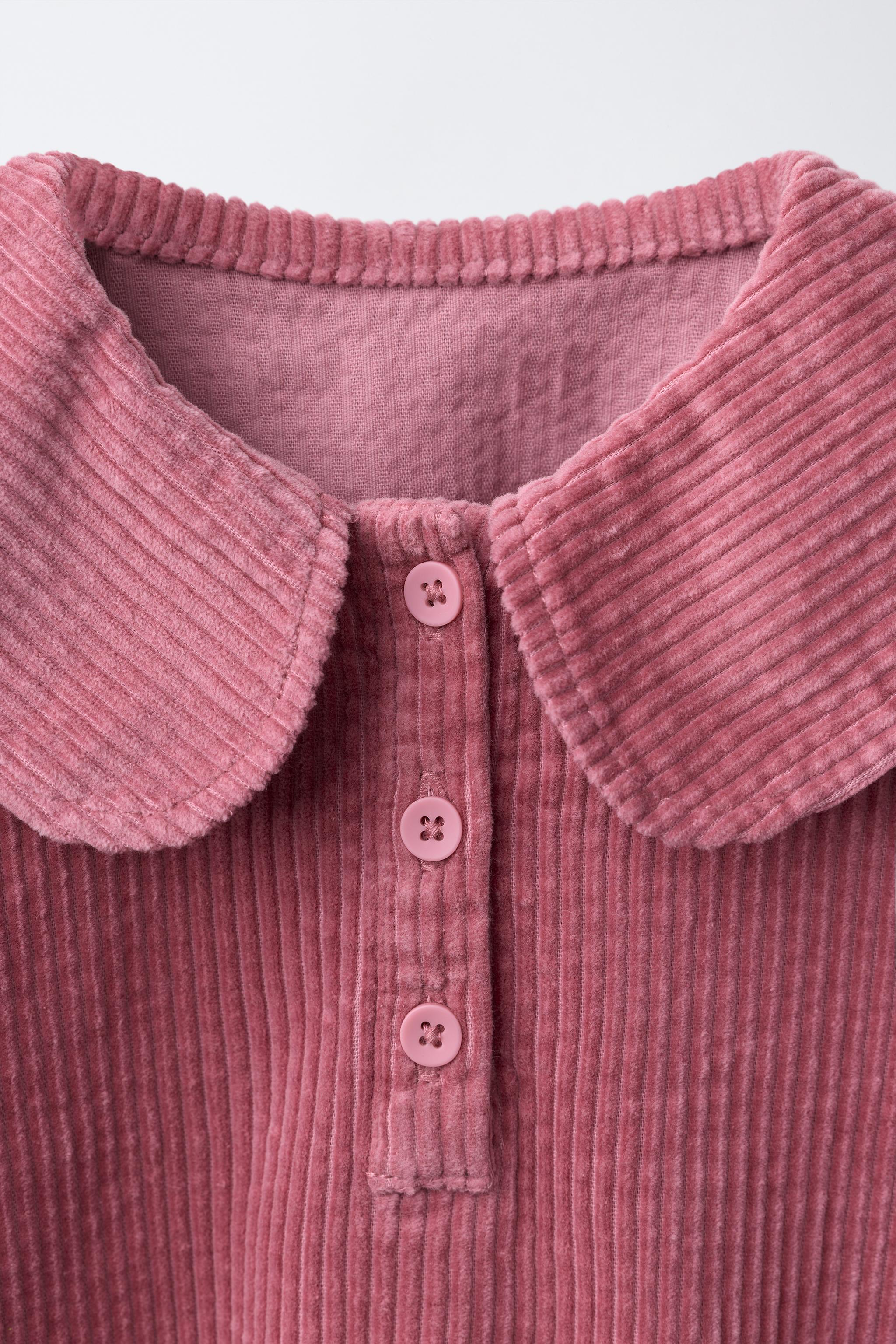 CORDUROY PETER PAN COLLAR DRESS