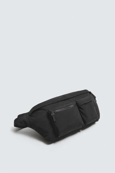 XL TECHNICAL FABRIC BELT BAG - Black by Zara - Image 1