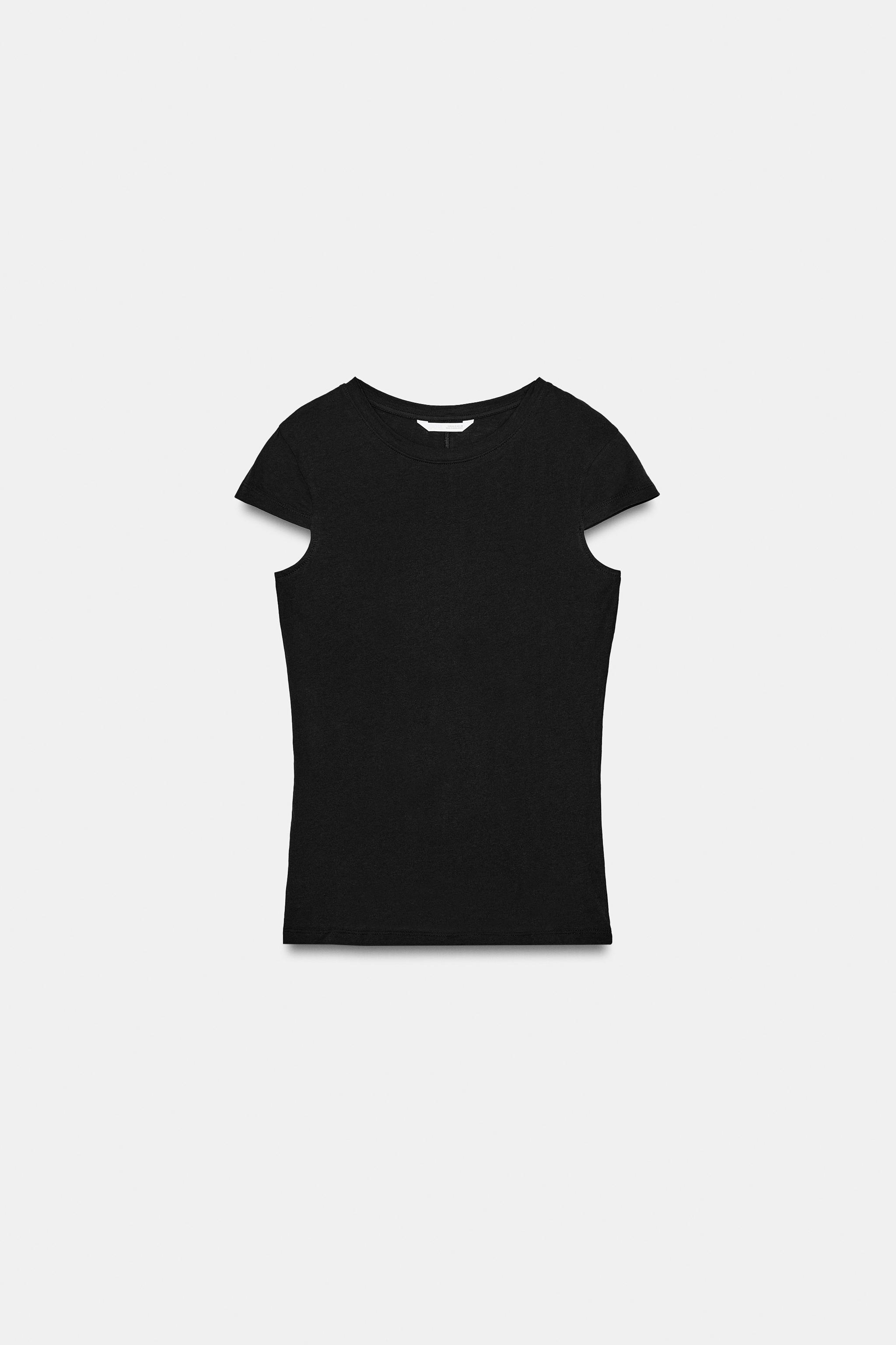 MİNİMAL KISA KOLLU T-SHIRT - Görsel 4
