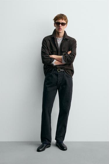 CHEMISE WESTERN AVEC LAINE AARON LEVINE X ZARA - Marron foncé de Zara - Image 0