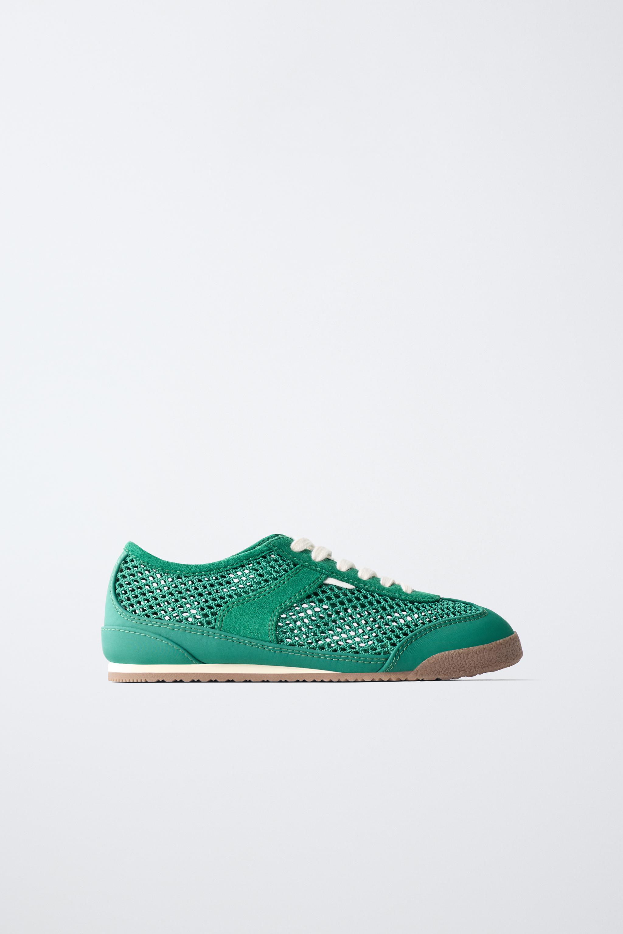 MESH SNEAKERS — Green