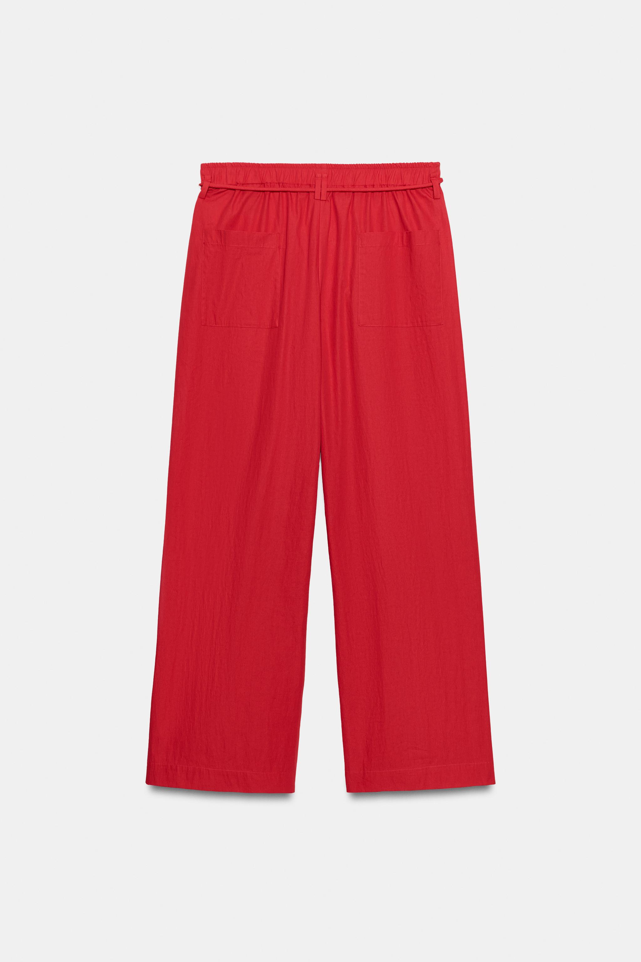 Zara POPLİN PANTOLON ZW COLLECTION görsel 6