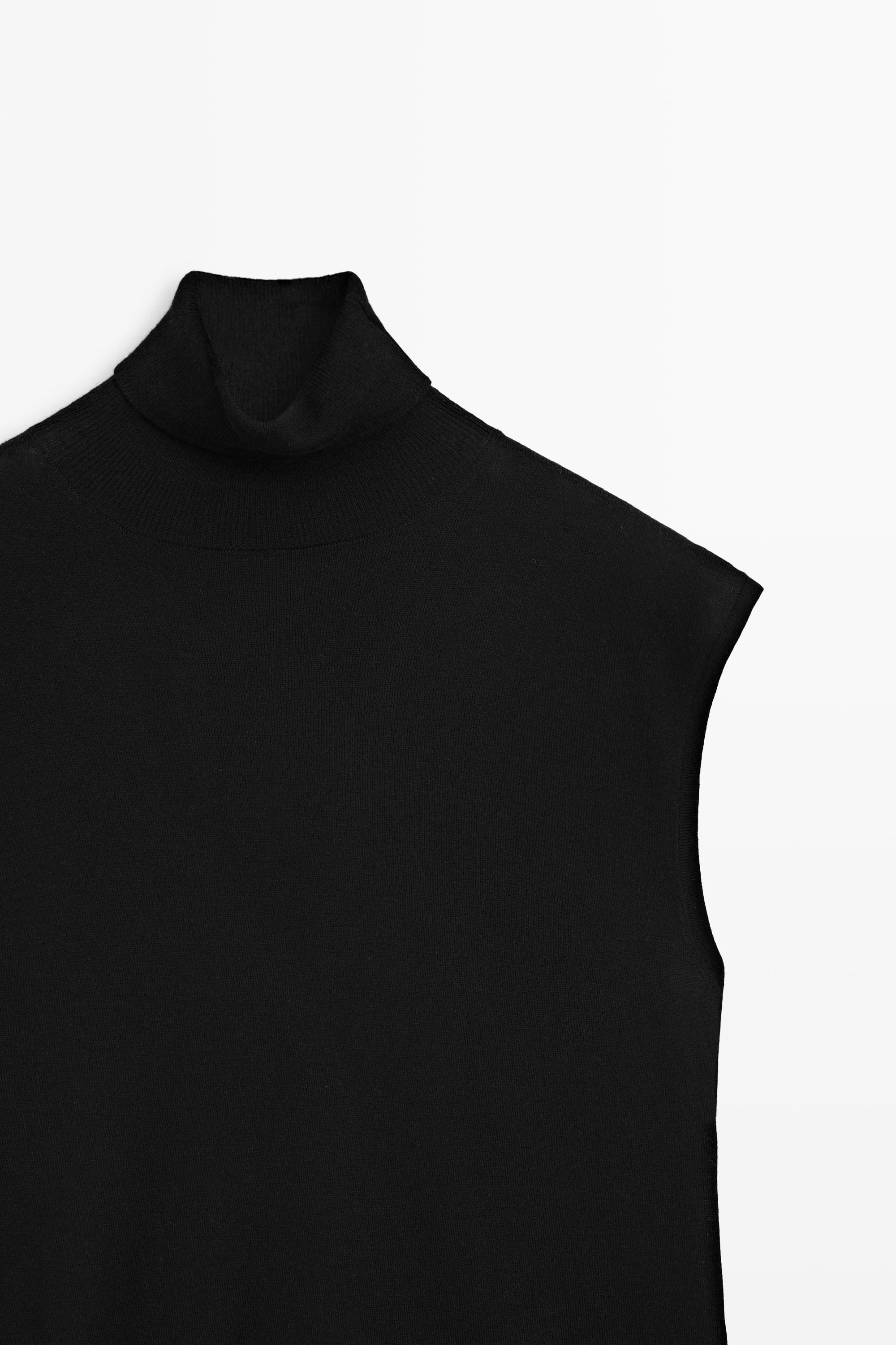 Top à col roulé et bas asymétrique