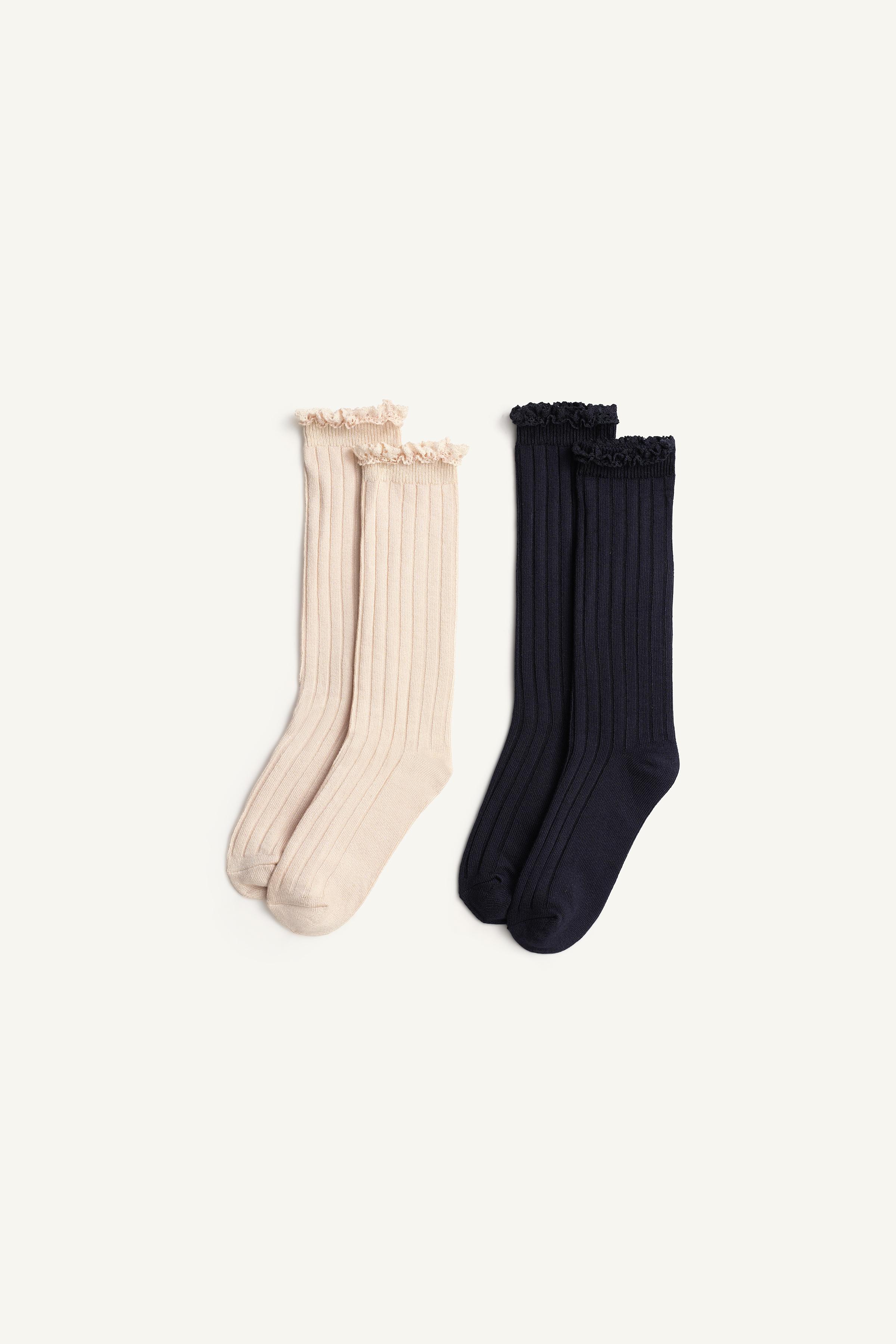 PACK DOS CALCETINES MEDIOS PUNTILLA LIMITED EDITION