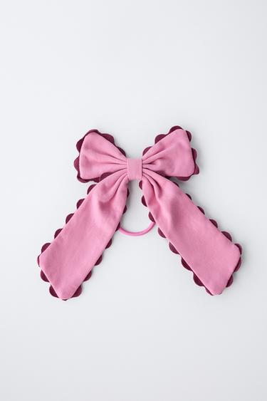 CHOUCHOU PASSANT NŒUD ONDULINE - Magenta de Zara - Image 3