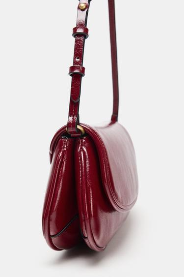 FLAP SHOULDER BAG - Red by Zara - Image 4