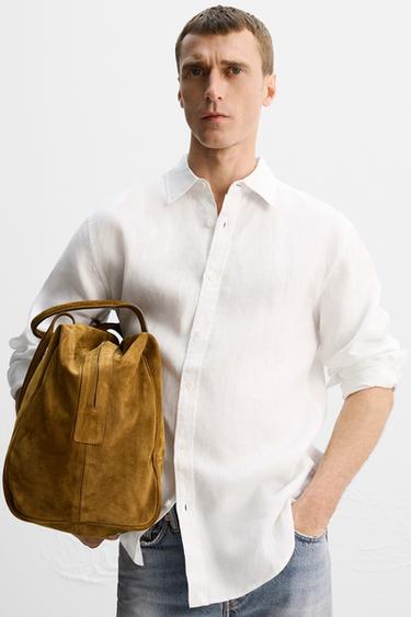 100% LINEN LIMITED EDITION SHIRT - White by Zara - Image 4