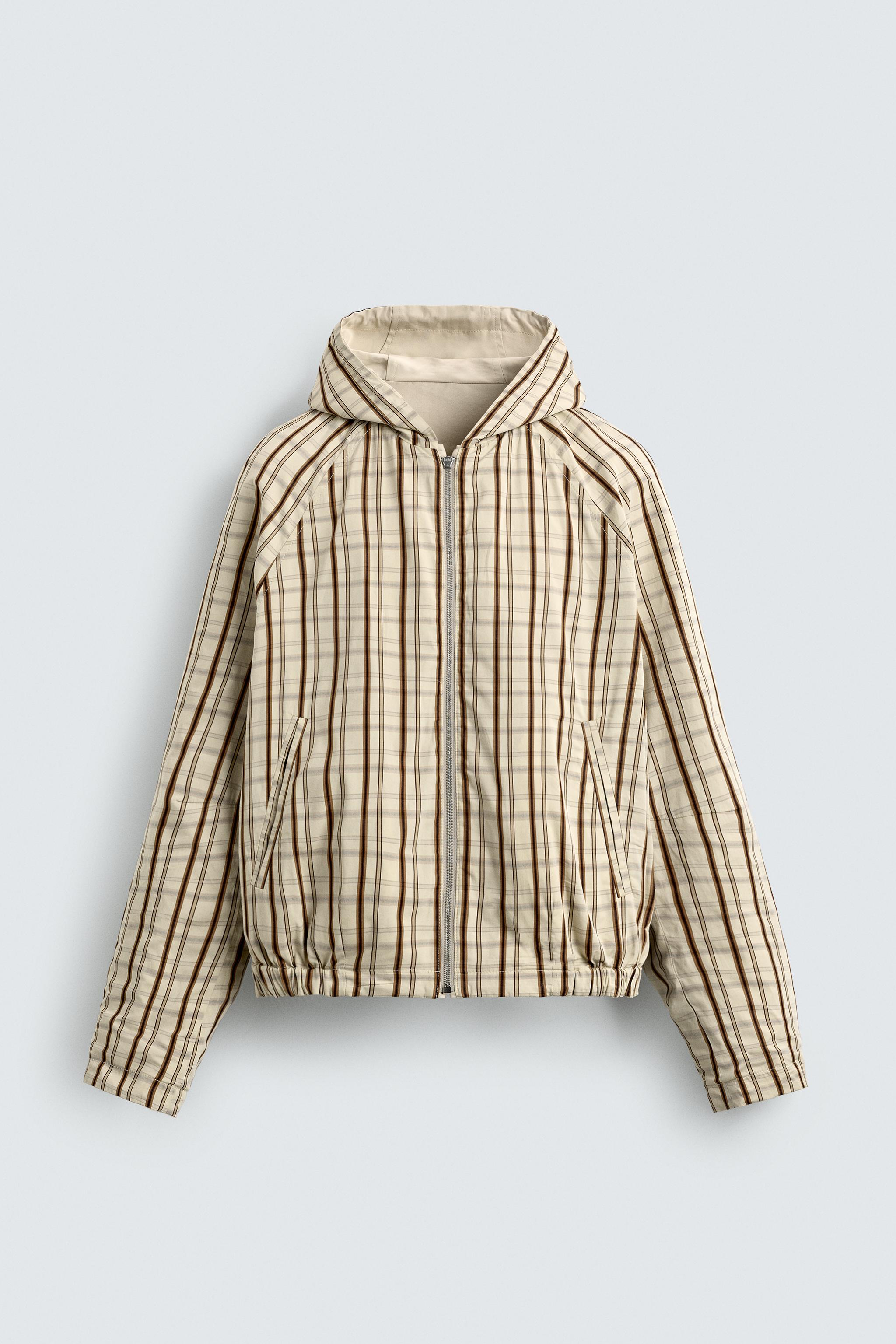 REVERSIBLE CHECKERED JACKET - Ice | ZARA United States