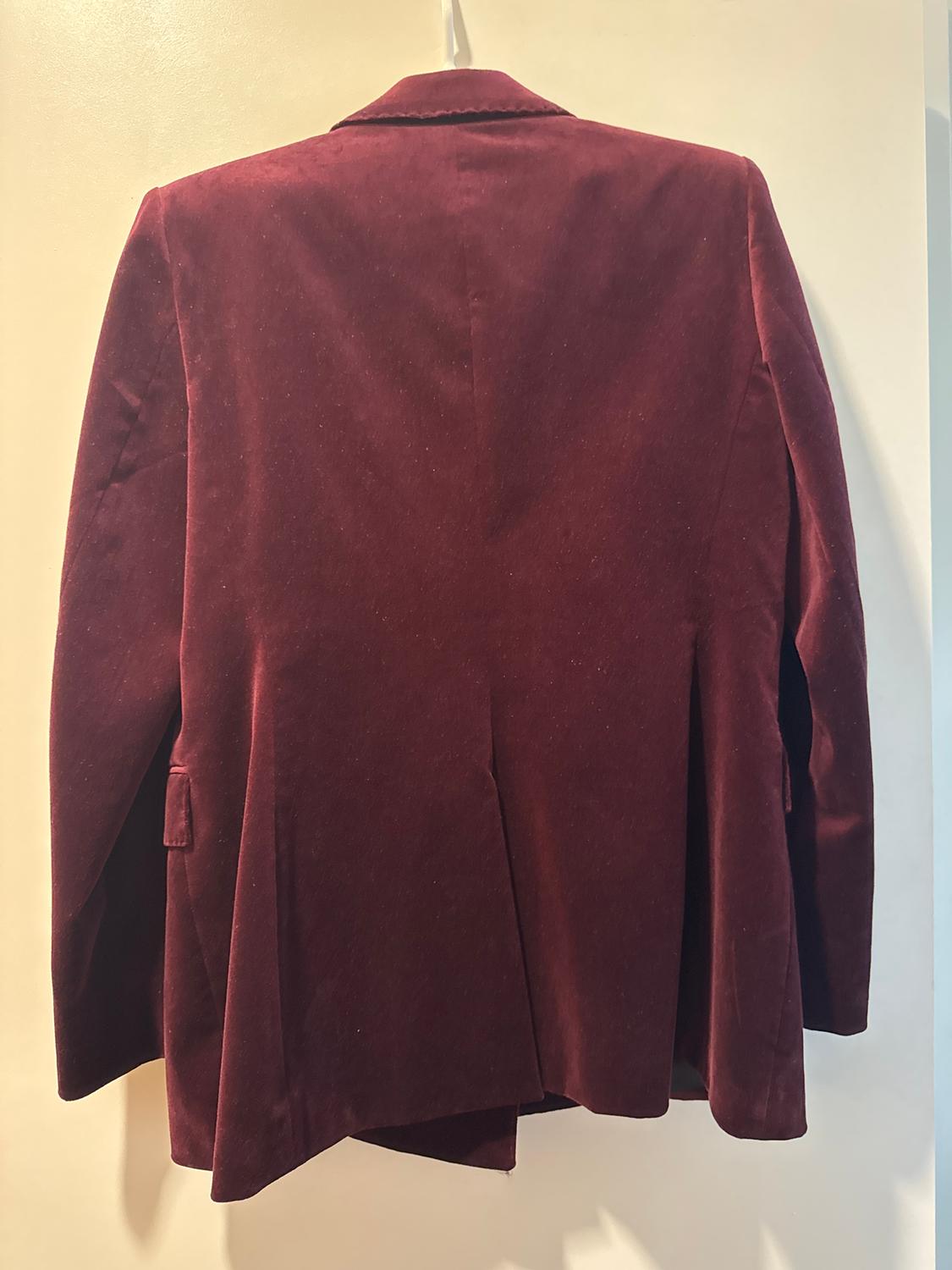 VELVET DOUBLE BREASTED BLAZER ZW COLLECTION - Image 2