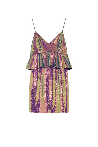 MULTICOLORED SEQUIN DRESS