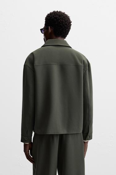 SURCHEMISE BOXY FIT - Vert de Zara - Image 3