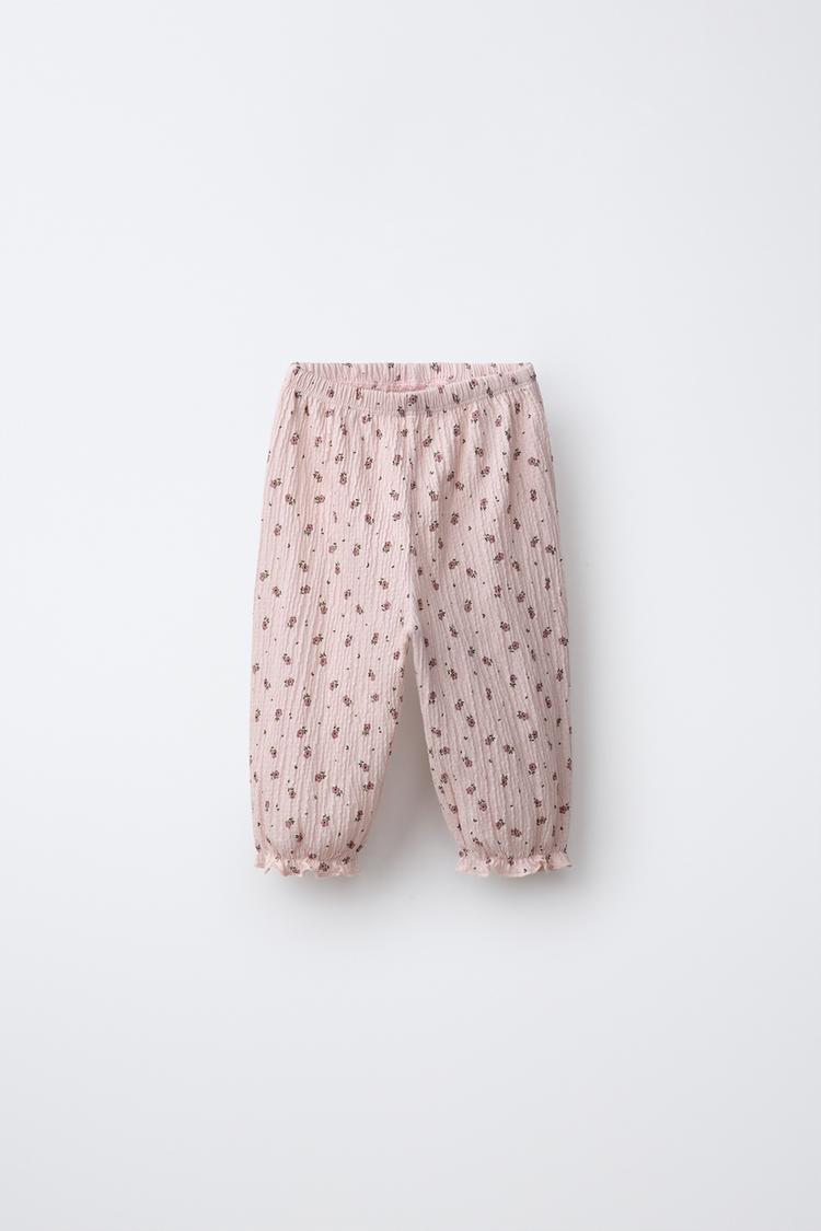 Pantalon textura flores