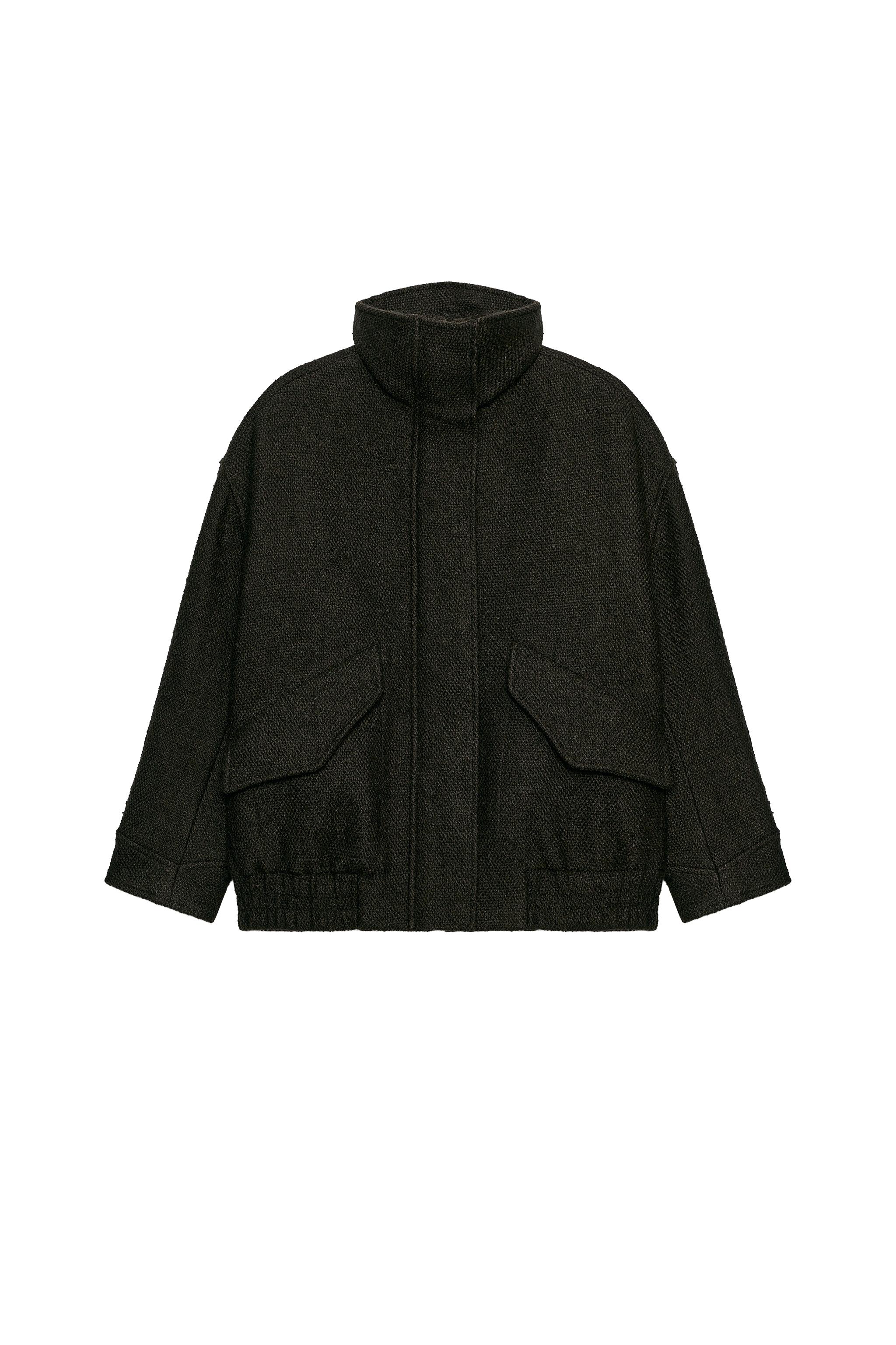 BOMBER TEXTURA CON LANA ZW COLLECTION