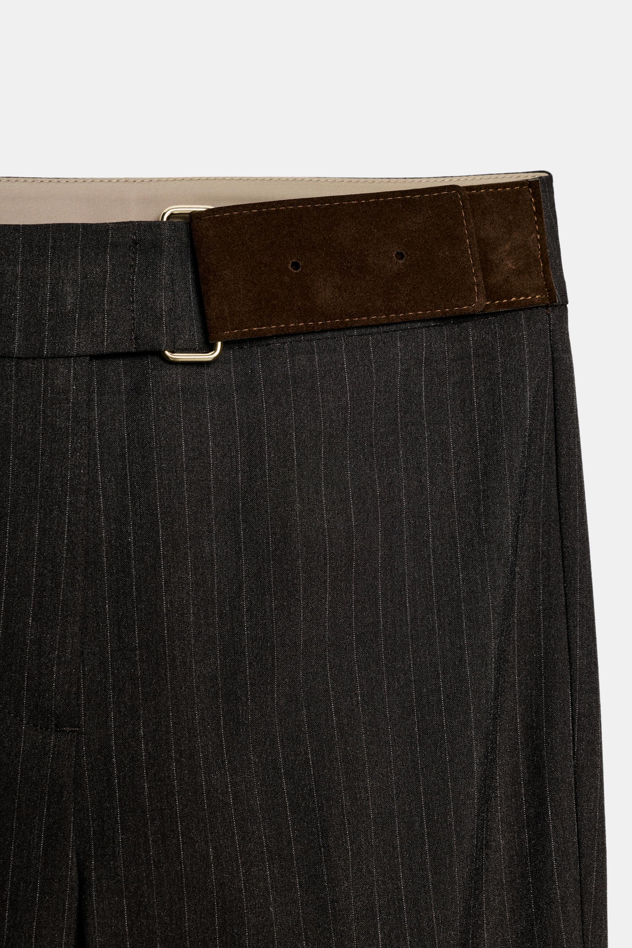 BUCKLE FLARE PANTS