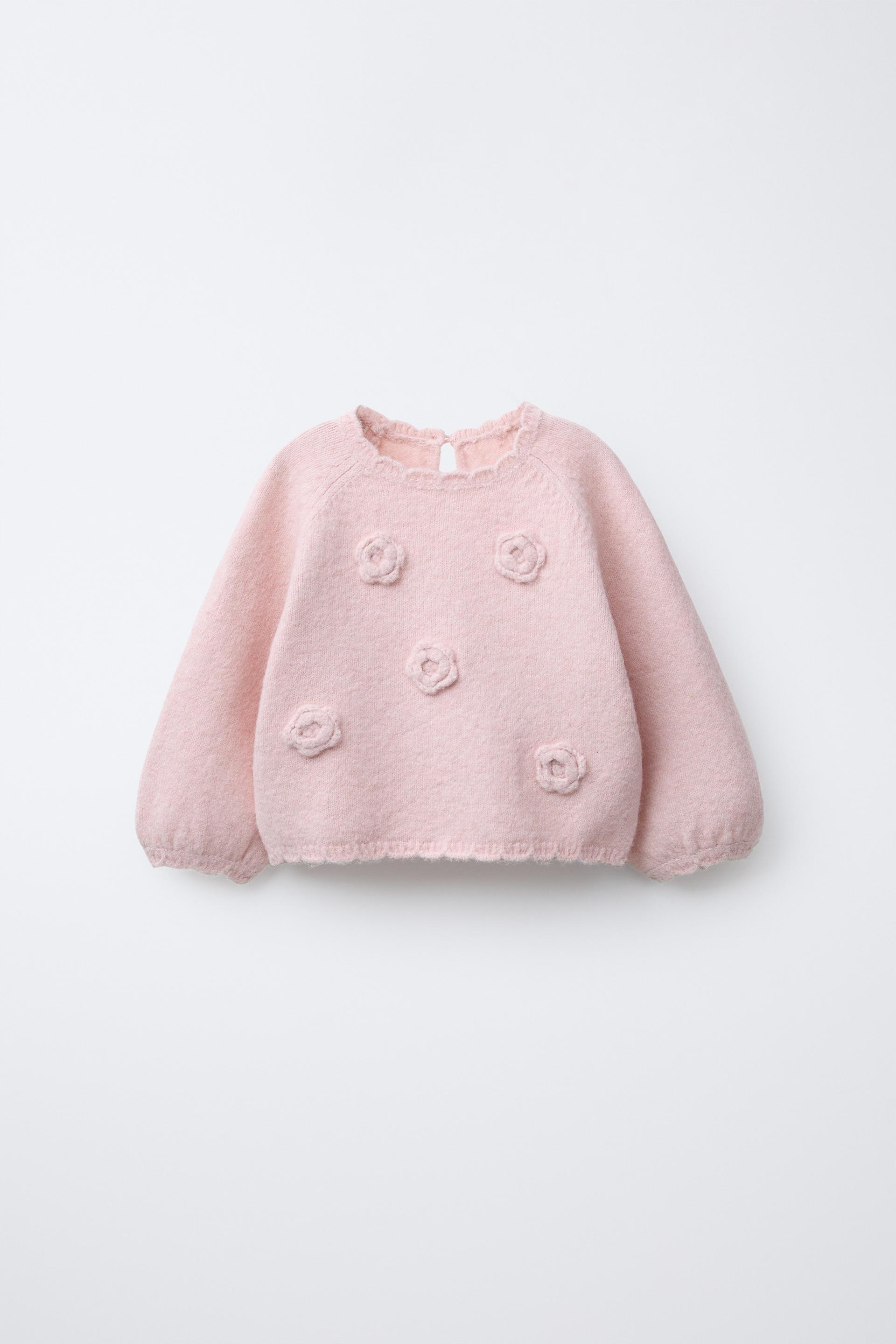 Floral Crochet Knit Jumper