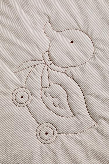 CHILDREN'S DUCKLING TOY RUG - Oyster-white by Zara - Image 3