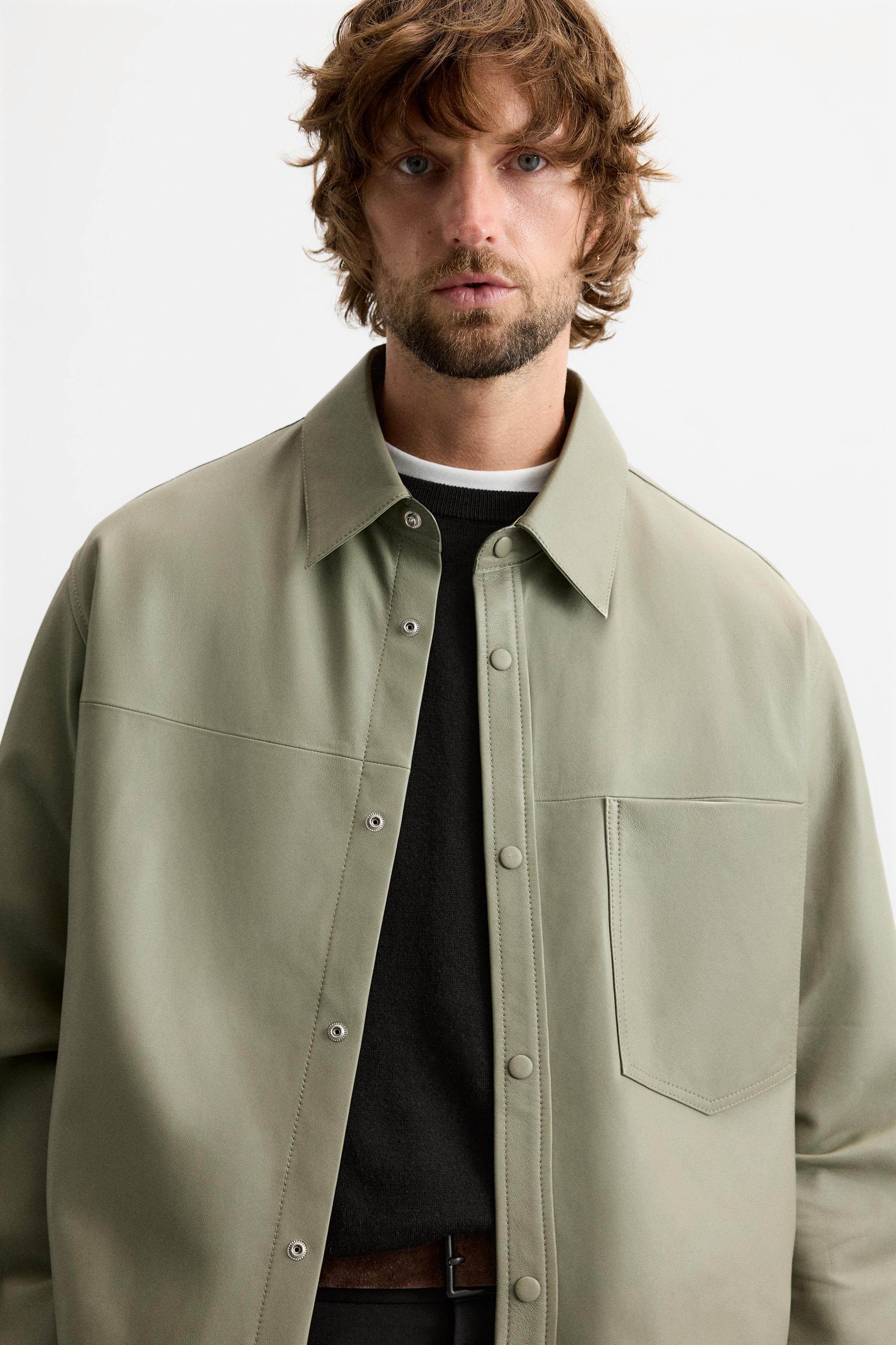 LEATHER JACKET LIMITED EDITION - Green | ZARA United States