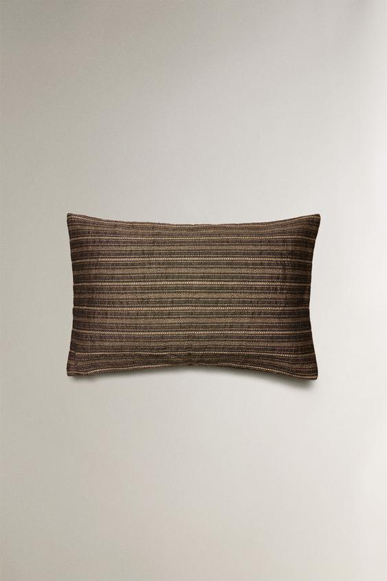 CAPA DE ALMOFADA LISTRADA - Cinza-antracito da Zara - Imagem 0