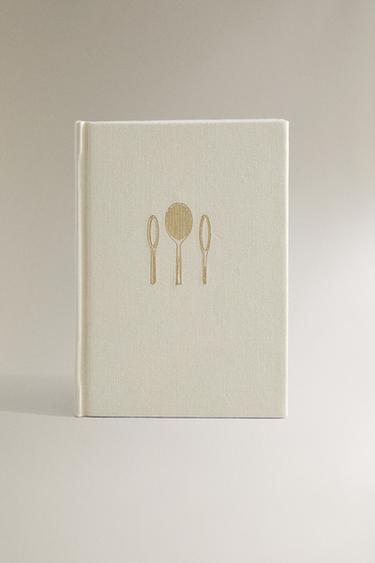 HARDBACK-NOTESBOG MED TENNIS - råhvid fra Zara - Billede 0