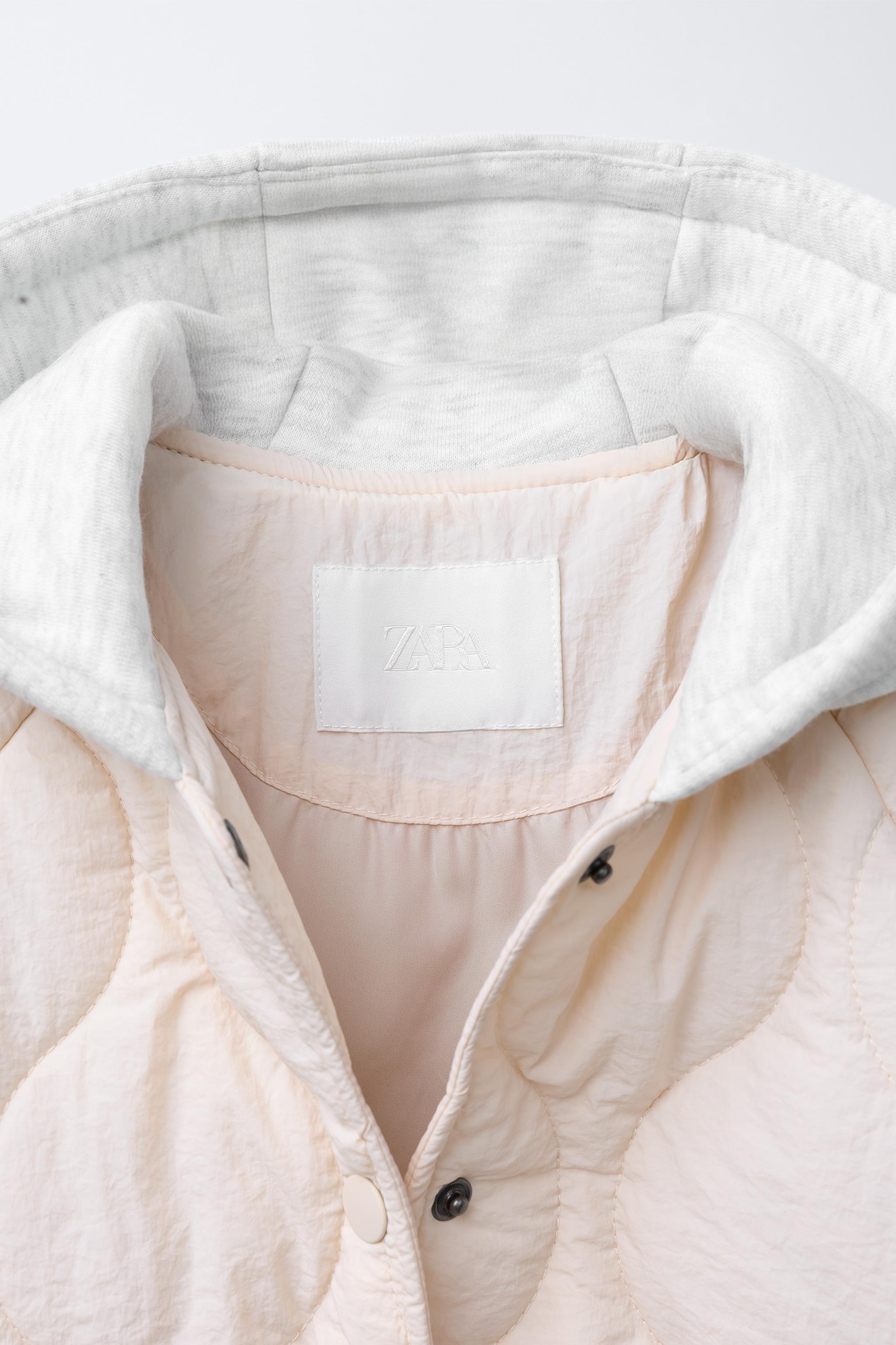 EMBROIDERED BEAR HOODED PUFFER JACKET