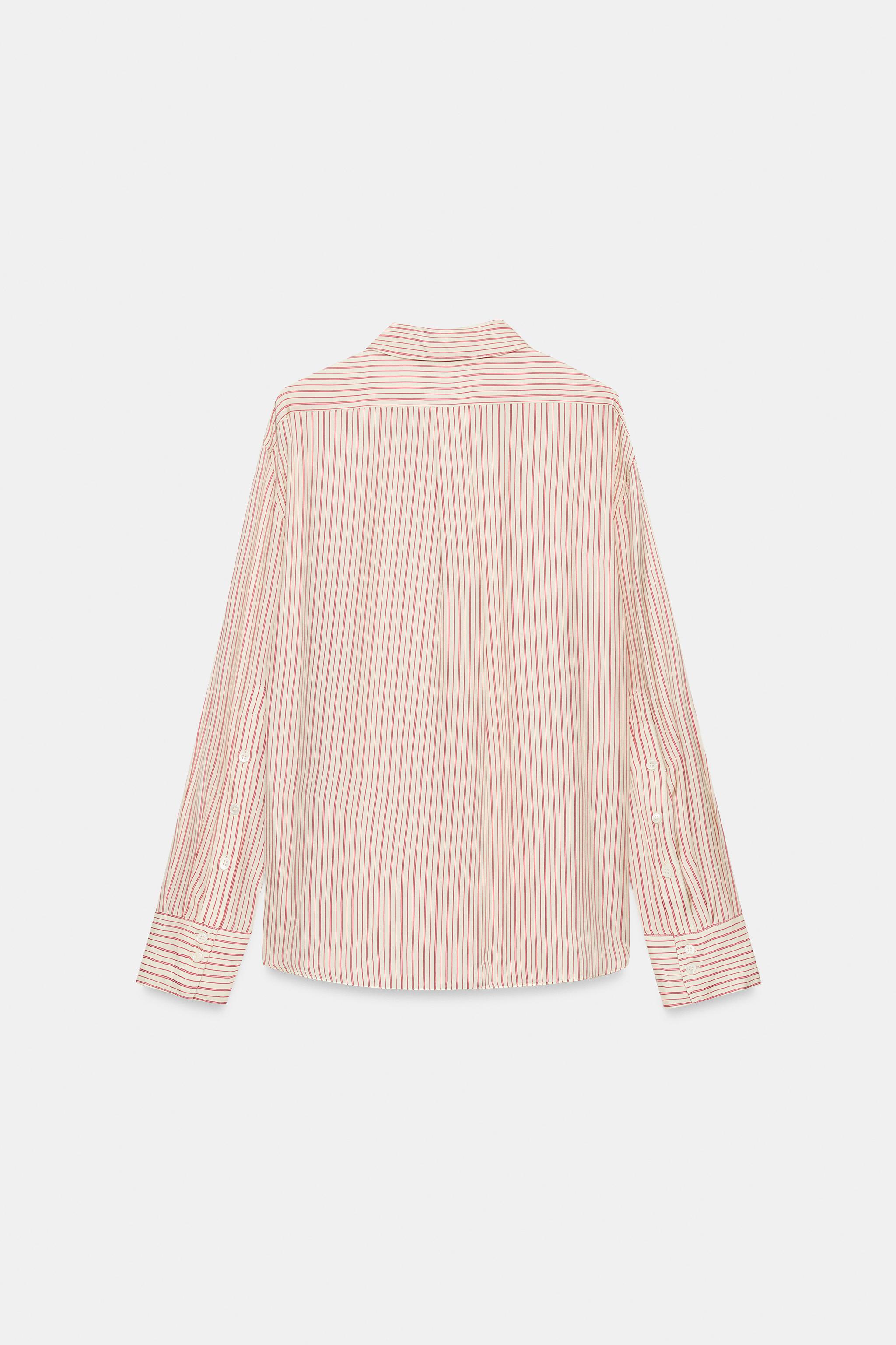 ZW COLLECTION SILK STRIPED SHIRT