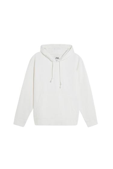 TEXTURED HOODIE SWEATSHIRT
