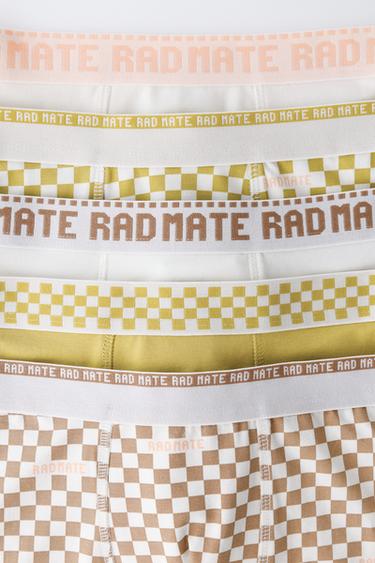 6-14 ANS/ LOT DE CINQ BOXERS À DAMIER - Multicolore de Zara - Image 1