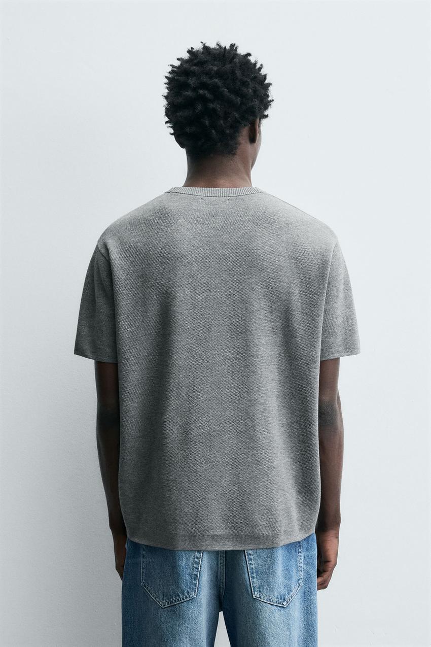 RELAXED FIT KNIT T-SHIRT