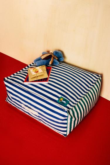 Zara KIDS STRIPED POUF X THE ANIMALS OBSERVATORY - striped