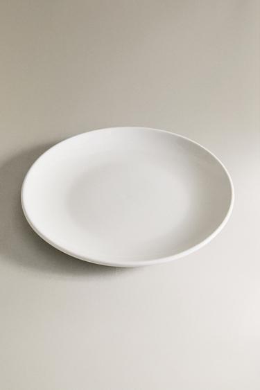STONEWARE DESSERT PLATE - White by Zara - Image 1