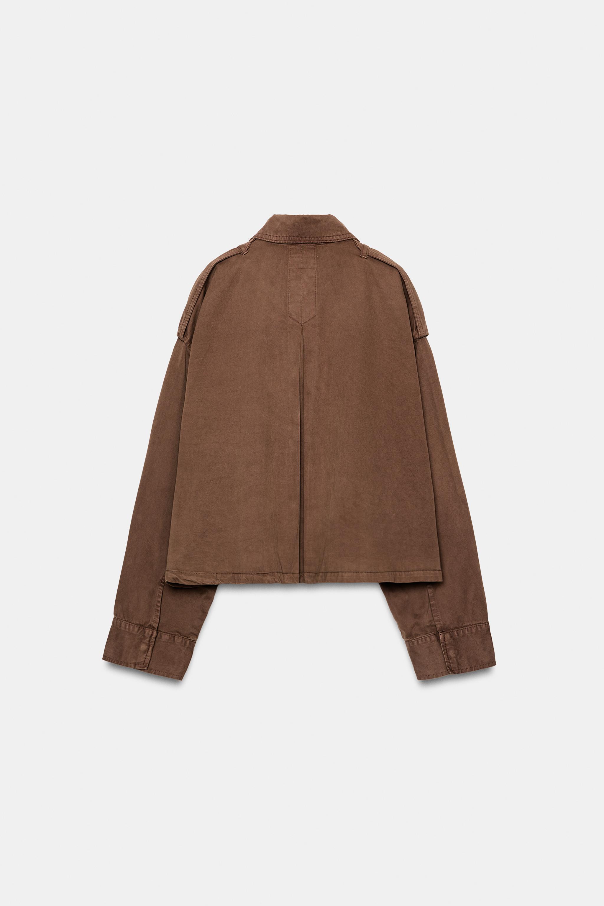 Zara Kemerli Panço Ceket görsel 6