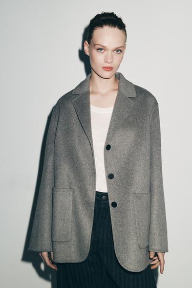 BLAZER MEZCLA LANA ZW COLLECTION - Gris de Zara