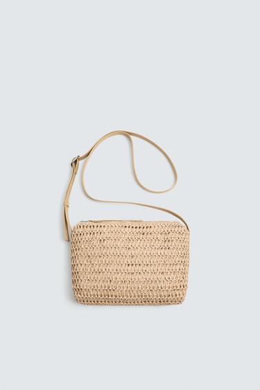 WOVEN CROSSBODY BAG - Ecru White by Zara
