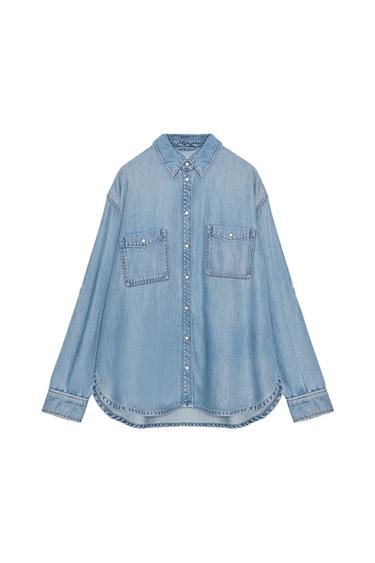CAMISA DENIM OVERSIZE
